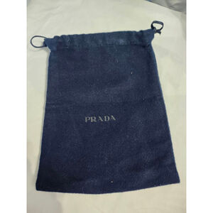 Prada Navy Dust Bag With Drawstring